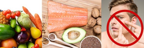 Dietary changes for acne care