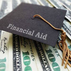 graduation hat with money