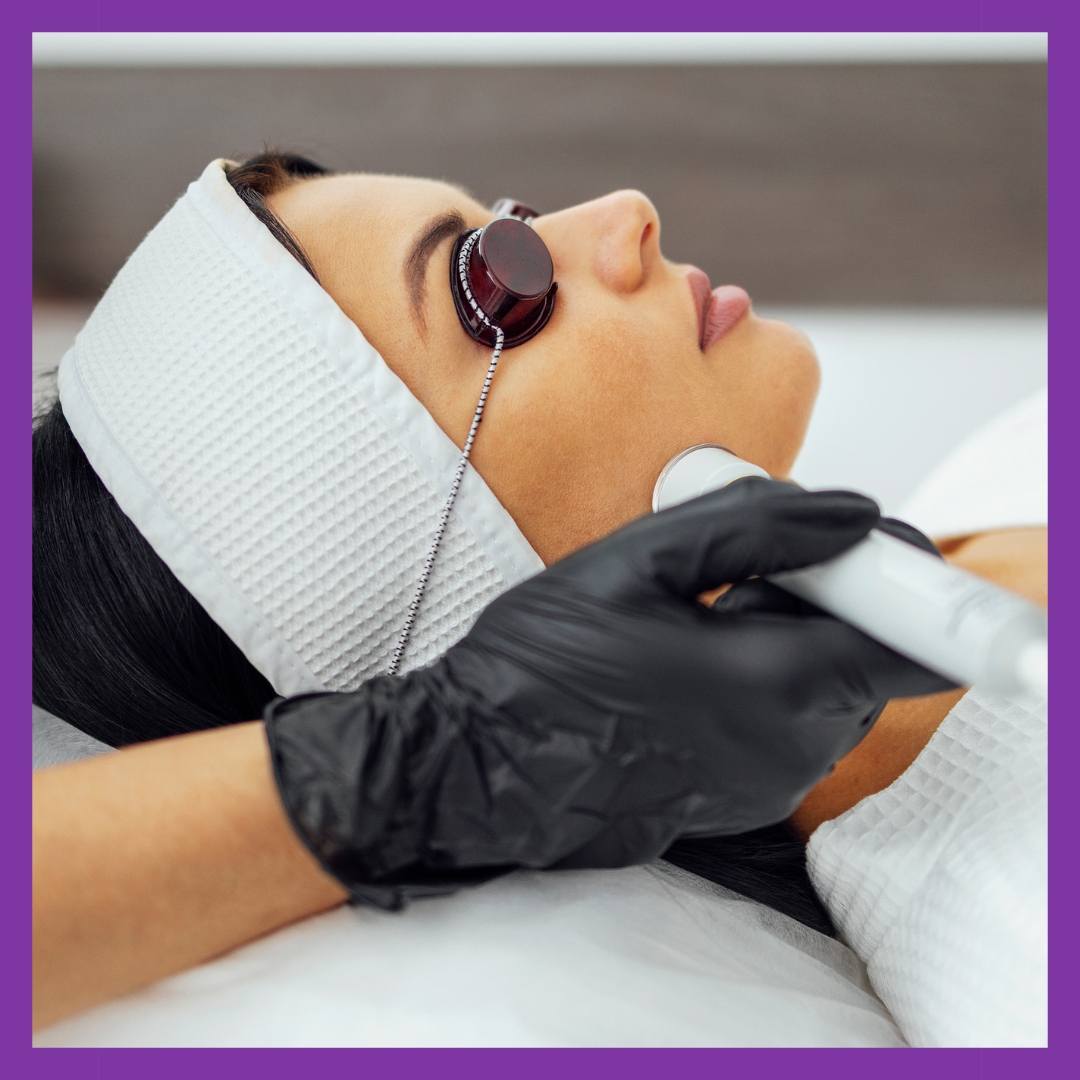 image of a laser treatment