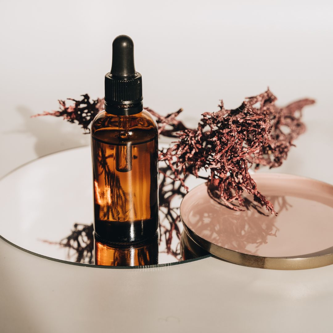 Skin Serum on a mirror